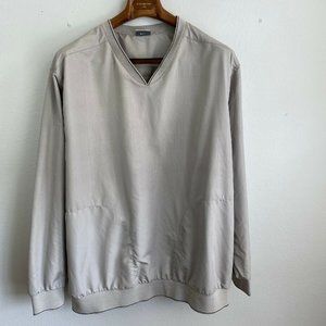 Nike | Sweaters | Nike Golf Mens Classic Pullover Sweater Shirt Xxl Gray  Vneck Windbreaker | Poshmark